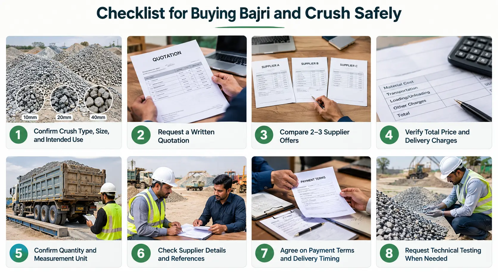 Safe Bajri Buying Checklist - Gharhub