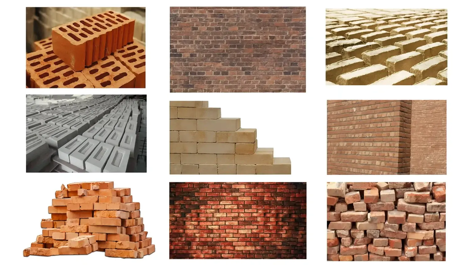 Brick types used in construction - gharhub
