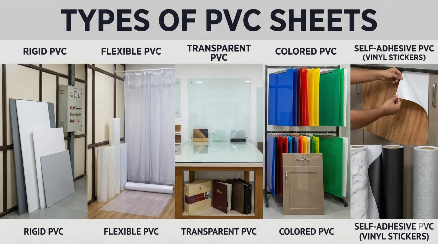 Types of pvc sheets- gharhub