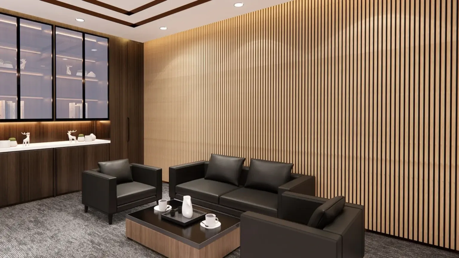 Vertical wood slat wall panel gharhub